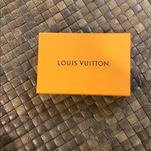 Louis Vuitton box, ribbon, bag